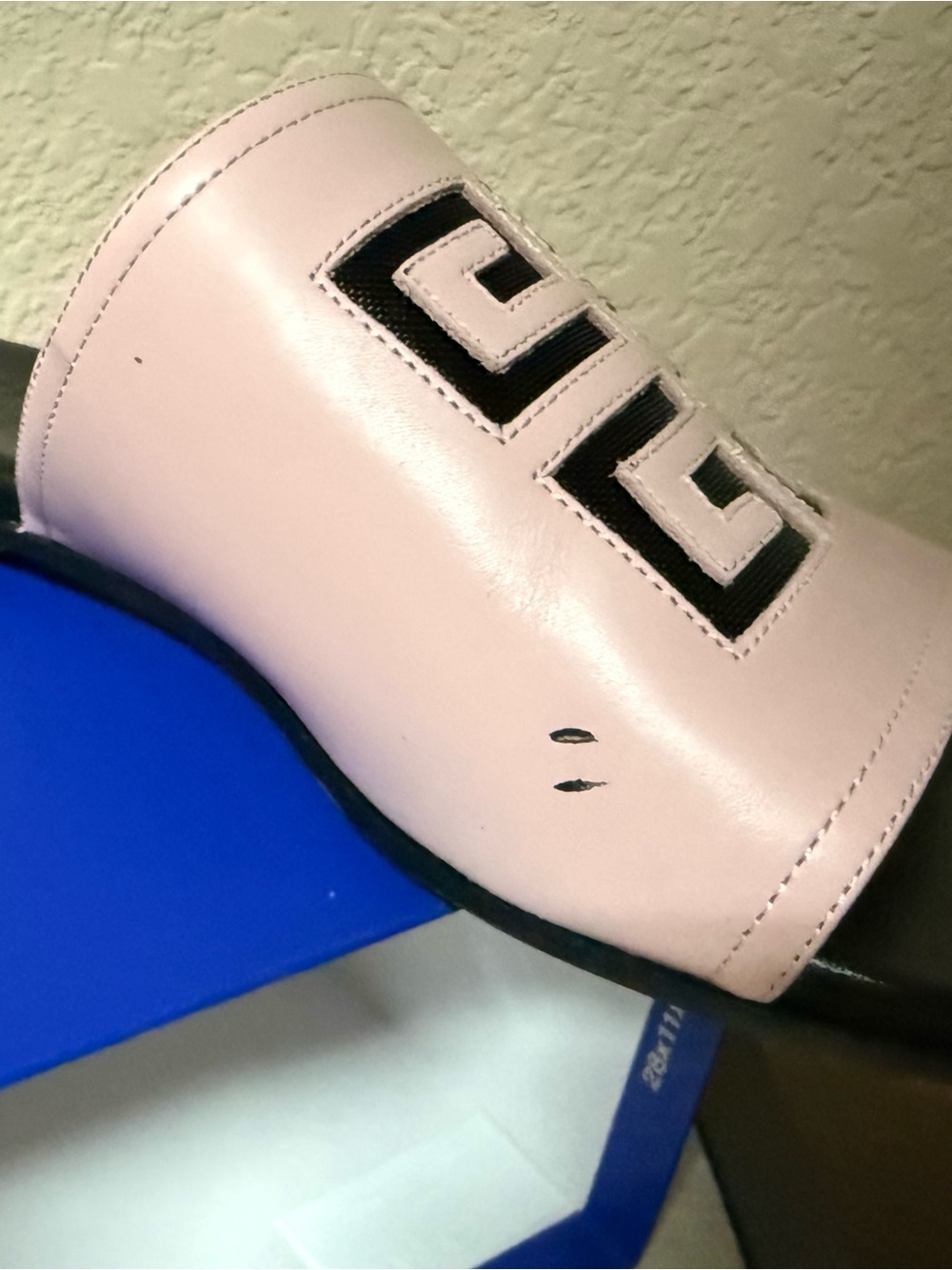 Givenchy Pink and Black Logo Slide Sandals - Picture 2 of 3